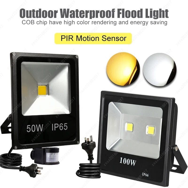 Warm white cheap pir floodlight