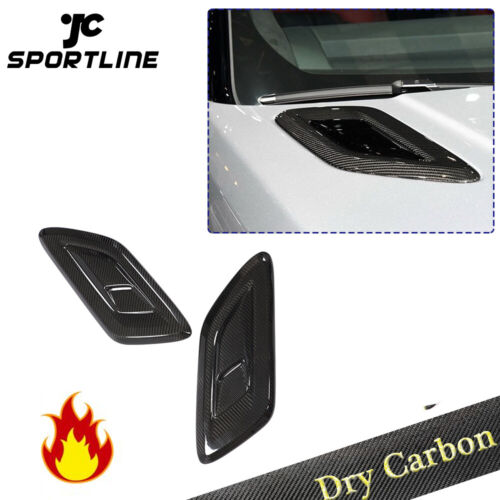 For Land Rover Range Rover Sport 18UP Side Hood Air Vents Cover Dry Carbon 2PCS