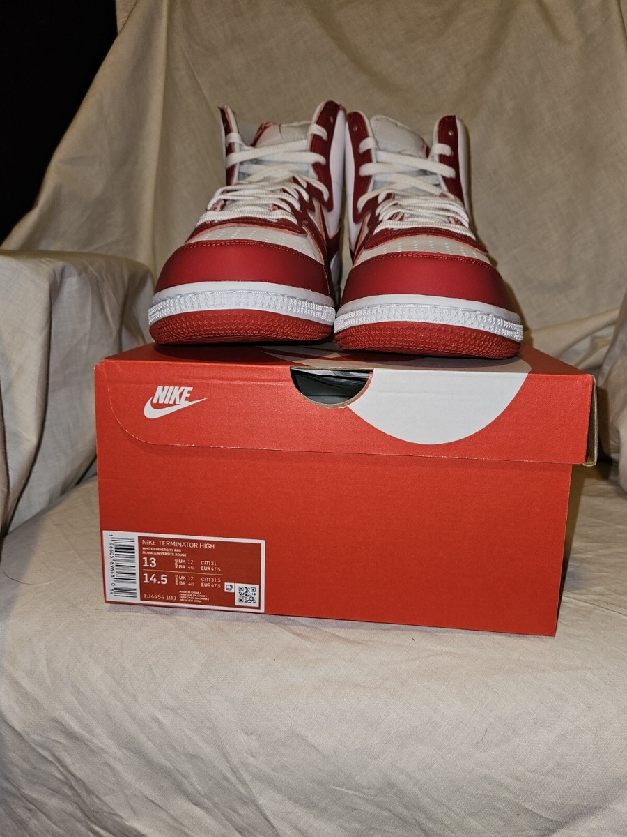 ?Nike Terminator High Shoes White University Red [FJ4454-100] Mens Size 8.5? Nike Terminator High Shoes White University Red FJ4454-100  main image 3