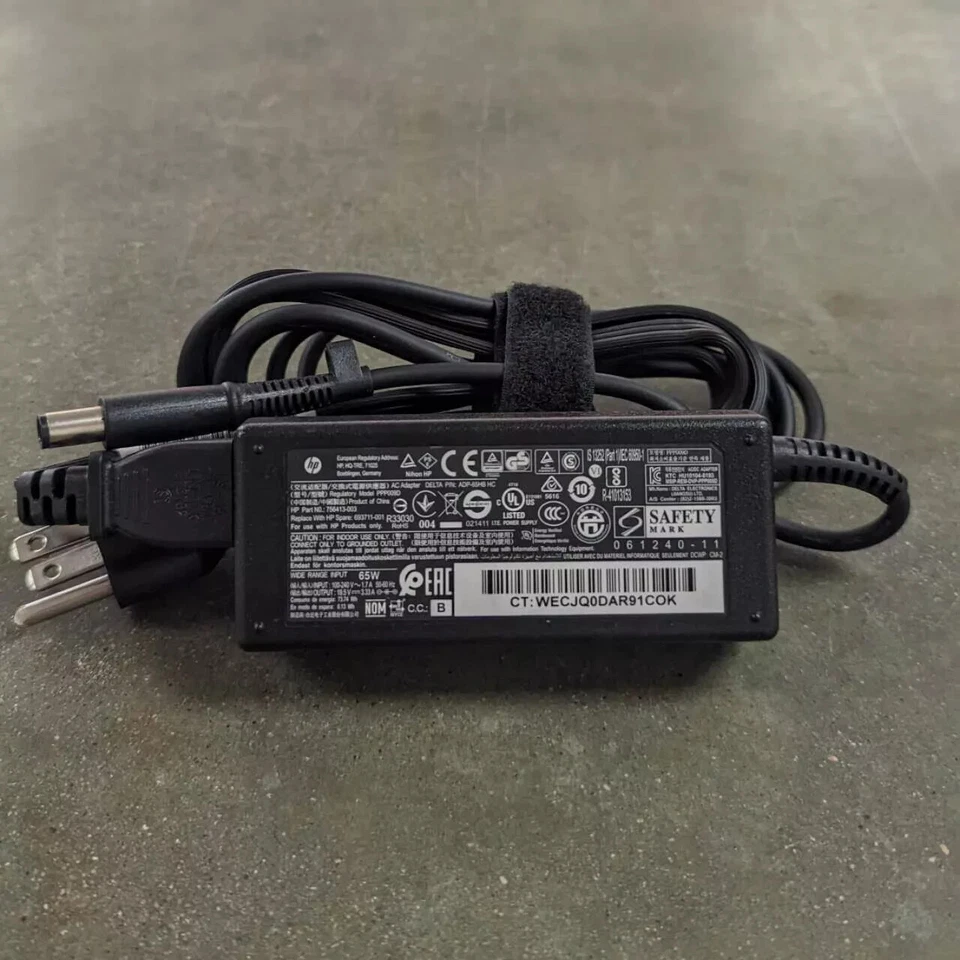 Genuine OEM Big Barrel HP Laptop Charger AC Power Adapter 65W 19.5V 3.33A 902990 - Image 3 of 4