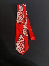 Detroit Red Wings Necktie Hockey Novelty Polyester Limited Edition Tie Breaker 