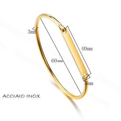 Bracciale Personalizzato Con Nome In Acciaio Inossidabile - Incisione - Foto 13