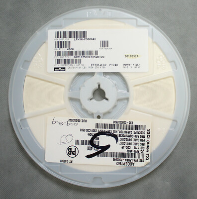 Reel of 4000 Murata GQM1875C2E1R5WB12D 1.5 pF ±0.05pF 250V Ceramic Capacitors