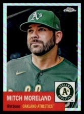 2022 Topps Chrome Platinum Mitch Moreland Refractor #218 A's