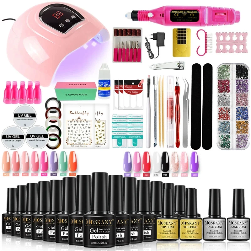 Nail Polish Set with Nail Gel Varnish UV LED Lamp and Stainless Steel Nails Kits
Opens in a new wind