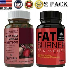 Apple Cider Vinegar Beet Root Capsules Women Fat Burn Weight Loss Diet Pills