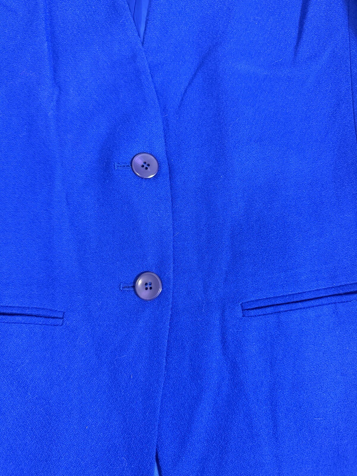 Pendleton Blazer Jacket Royal Blue Solid Double B… - image 9