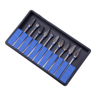 10x Pro Dental Tool Lab Polierbohrer Bohrer Hartmetall-Hartmetall-Grate 2,35 mm