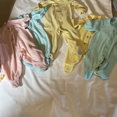(5) Carter’s Vintage (92-93) Sleepers Terry 0-11 Lbs-2; 12-17 Lbs-2 18-23  Lbs