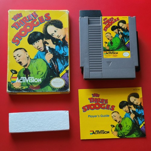 The Three Stooges NES Game Activision Nintendo Entertainment System 1990 w/Case