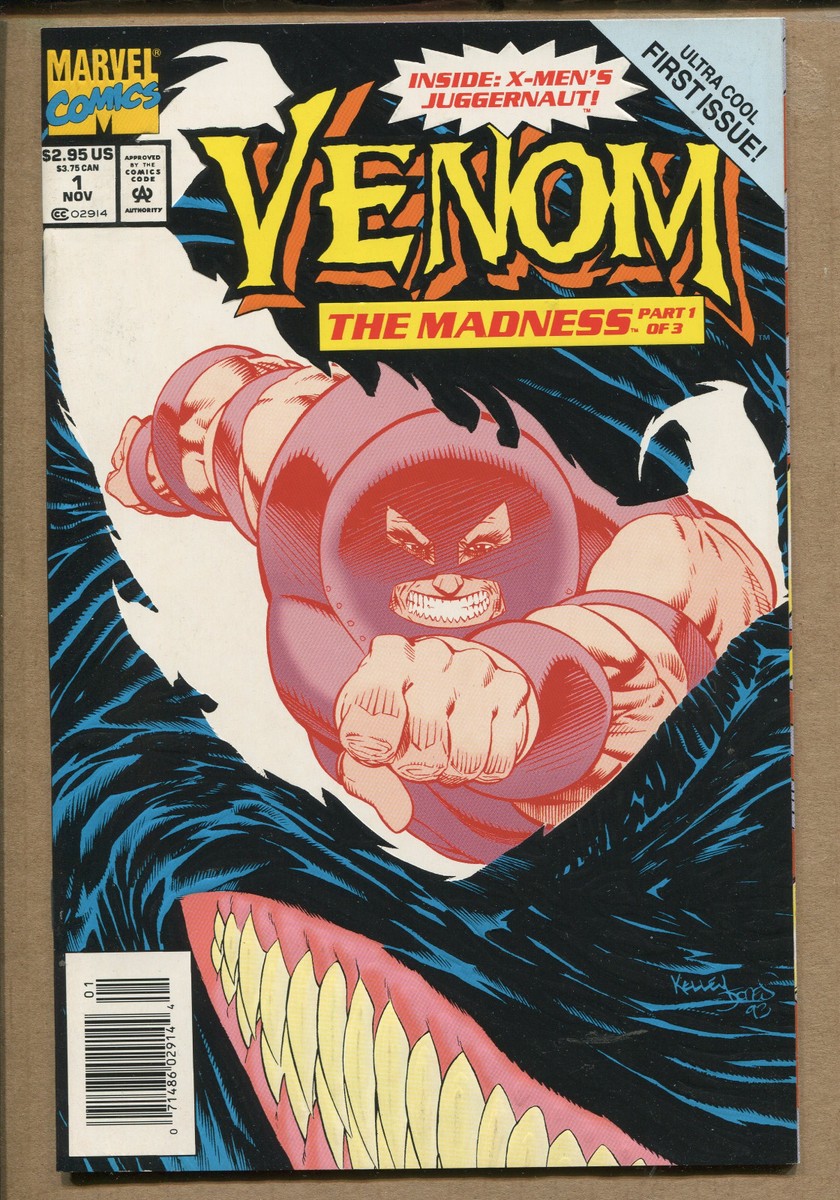 Venom #1: The Madness - Venom vs. Juggernaut! - 1993 (Grade 8.5