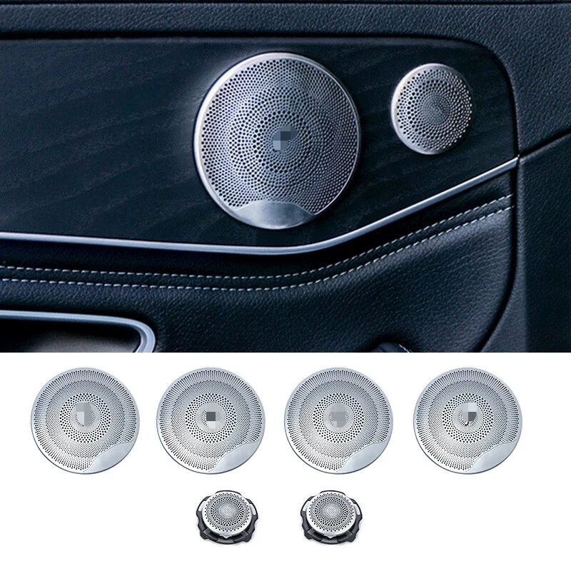 speaker Covers For Mercedes Benz GLC X253 W205 W213  AMG Door Midrange Lid Trim - Image 2 of 4
