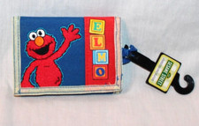 NEW WITH TAG 2002 SESAME STREET ELMO TRI FOLD WALLET 3.5" X5"