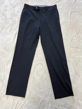Chaps Black Men’s Stretch Business Casual Dress Pants Slacks Size 32x32 - Good