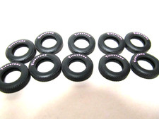 10 DCP 1/64 SCALE TIRES WITH PINK FIRESTONE RAISED LETTERS