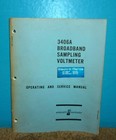 Hp Hewlett 3406A Broadband Sampling Voltmeter Operating Service Manual 1967
