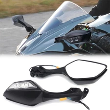 For Kawasaki Ninja ZX10R ZX6R ZX636 H2 Motorcycle Rear Mirror Turn Signal Light