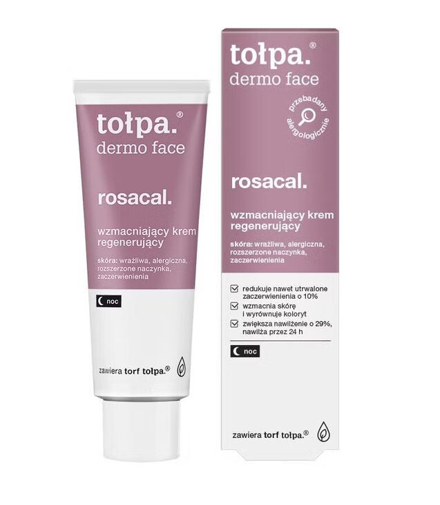TOLPA Dermo Face Rosacal Strengthening Regenerating Night Cream 40ml