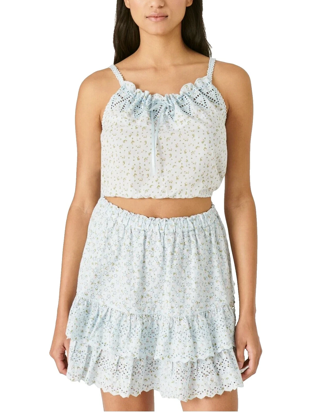 Camisetas sin mangas sólido Lucky Brand algodón para mujeres