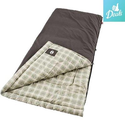 10°F XL Heritage Flannel Sleeping Bag   Ideal for Camping & Winter Adventures