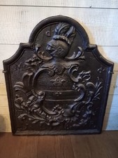 Antica Piastra Da Camino In Ghisa Del 1765