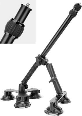 5-In-1 Suction Car Mount Kit for Insta360 X4 X3 X2 X Ace Pro Ace, Camera Car Mou