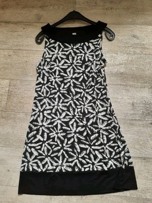   S. Oliver Sommer Kleid * Damen * Schwarz-weiss * Gr. 42 * Neu o. Etikett!