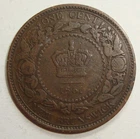 1861 New Brunswick Large Cent — photo from another recent sale
