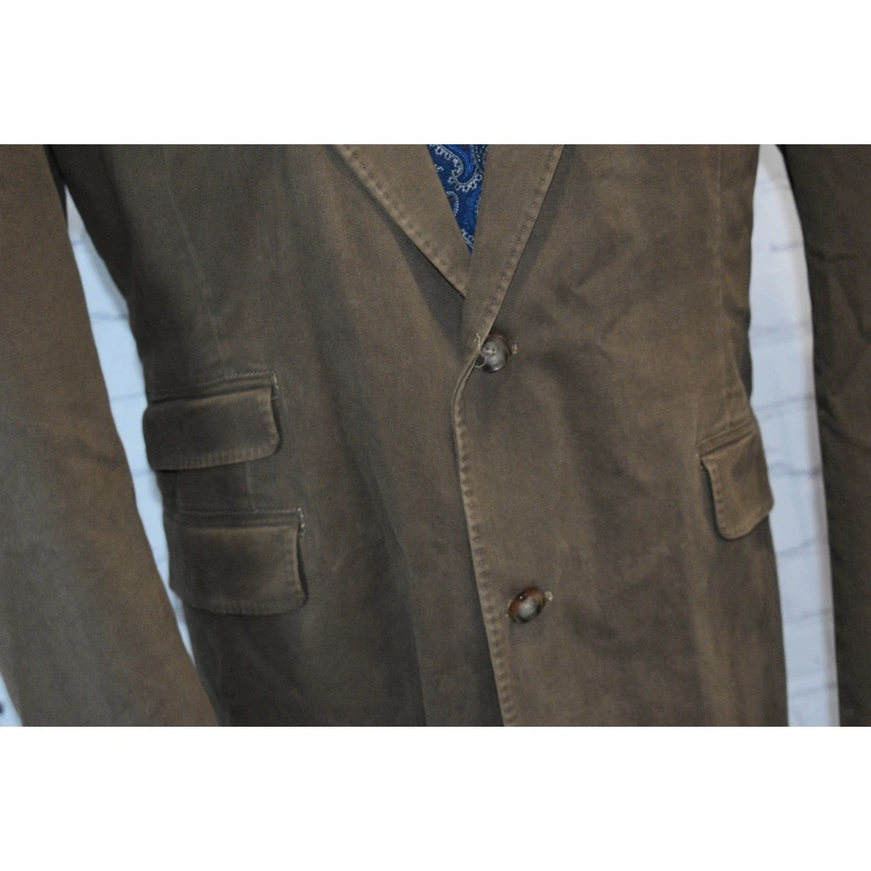 Jaqueta Kroon Blazer Sportscoat Masculina Tamanho 44 Reg Marrom 2Btn Ventilação Dupla - Imagem 4 de 4