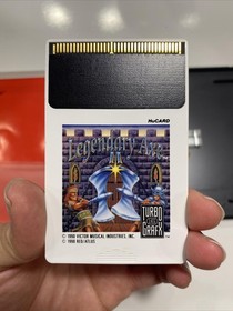 Legendary Axe II (TurboGrafx-16, 1990) Hu Card, Sleeve, Case And Manual CIC