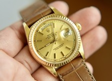 Rolex Day-Date President 1987 ref. Orologio 18038 quadrante champagne oro 18 kt 36 mm