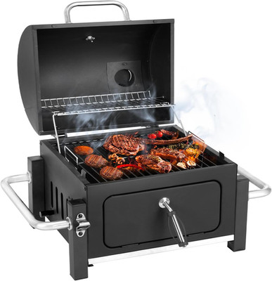 Portable Charcoal Grill with 314 Square Inch Cooking Area,Compact Tabletop Charc