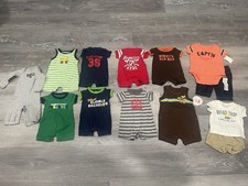 Baby Boy Newborn / 0-3 Months Clothes Lot Romper One Piece