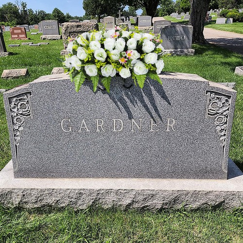 LaLamona Sella di Fiori in Lapide Artificiale, Fiori da Cimitero per Tomba, Ceme... - Foto 5 di 7