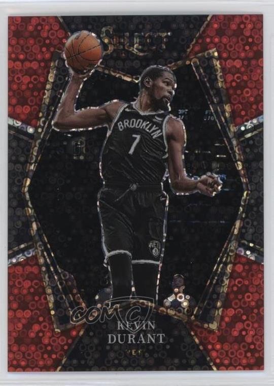 2021-22 Panini Select Premier Level Red Disco Prizm 2/49 Kevin Durant #135 k7n