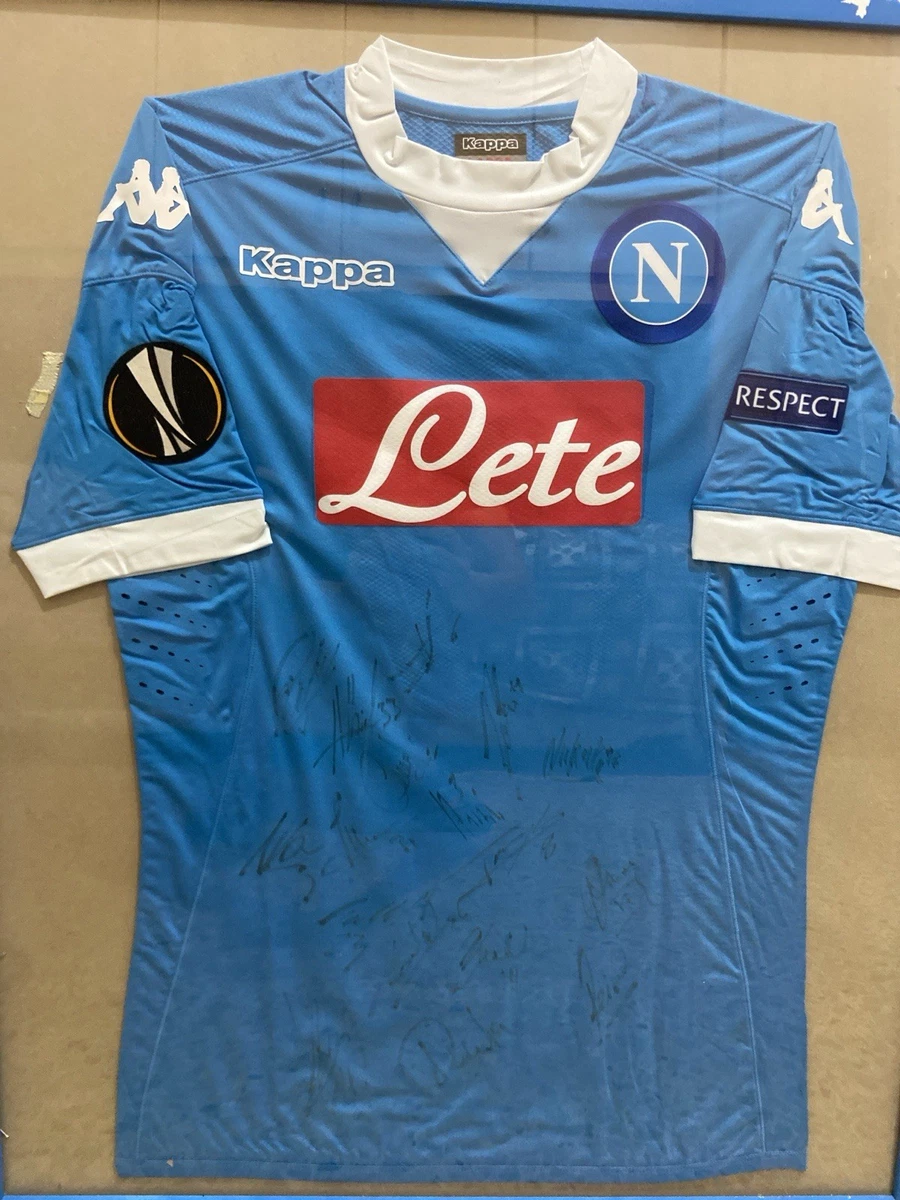 Maglia Calcio vintage Napoli 2016-17 Insigne Lete Serie A Kappa S/M ga