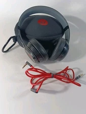 Beats Solo Wired On Ear Headphones Model B0518 Black And Red New Ear Pads