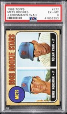 1968 TOPPS JERRY KOOSMAN/NOLAN RYAN #177 METS ROOKIES ROOKIE RC PSA 6