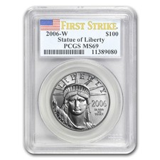 2006-W 1 oz Burnished American Platinum Eagle MS-69 PCGS (FS®) 2874.04 per troy oz