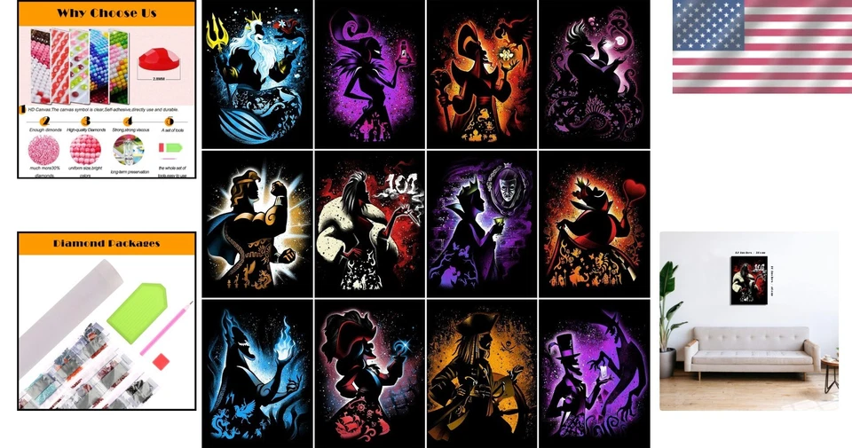 Vibrant Anime Diamond Painting - Fine Motor Skills - Image 2 of 4