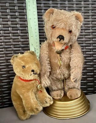 Lot 2 VTG Hermann Mohair Circus Bears 1 Open Mouth Both Tagged NICE RARE!