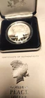 2024-S $1 Proof Peace Silver Dollar w/ Box, OGP &COA