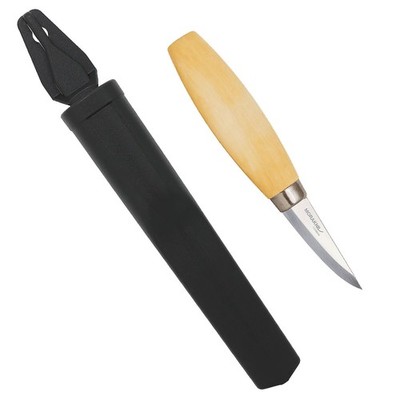 Morakniv Wood Carving 120 (C) mit Carbonstahlklinge und Birkenholzgriff, 15153