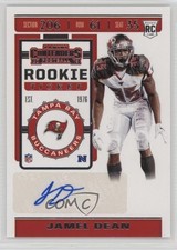 2019 Panini Contenders Rookie Ticket Jamel Dean #218 Auto 07ke