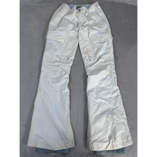 Burton Gore-Tex Snowboard Pants Womens Medium White Good Cargo Ski Trousers