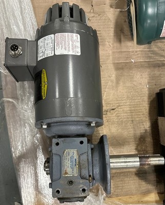 Baldor Reliance IDNM3538 AC Motor 0.5HP W/Speed Reducer Ratio 60:1 