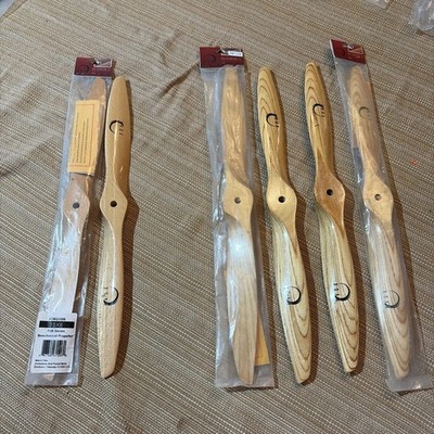 Lot of 6 XOAR wood propeller blades Beechwood 16x6 15x6 