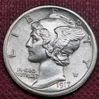 1917 Mercury Dime 10c BU UNC Uncirculated Full Split Bands FB FSB #99526