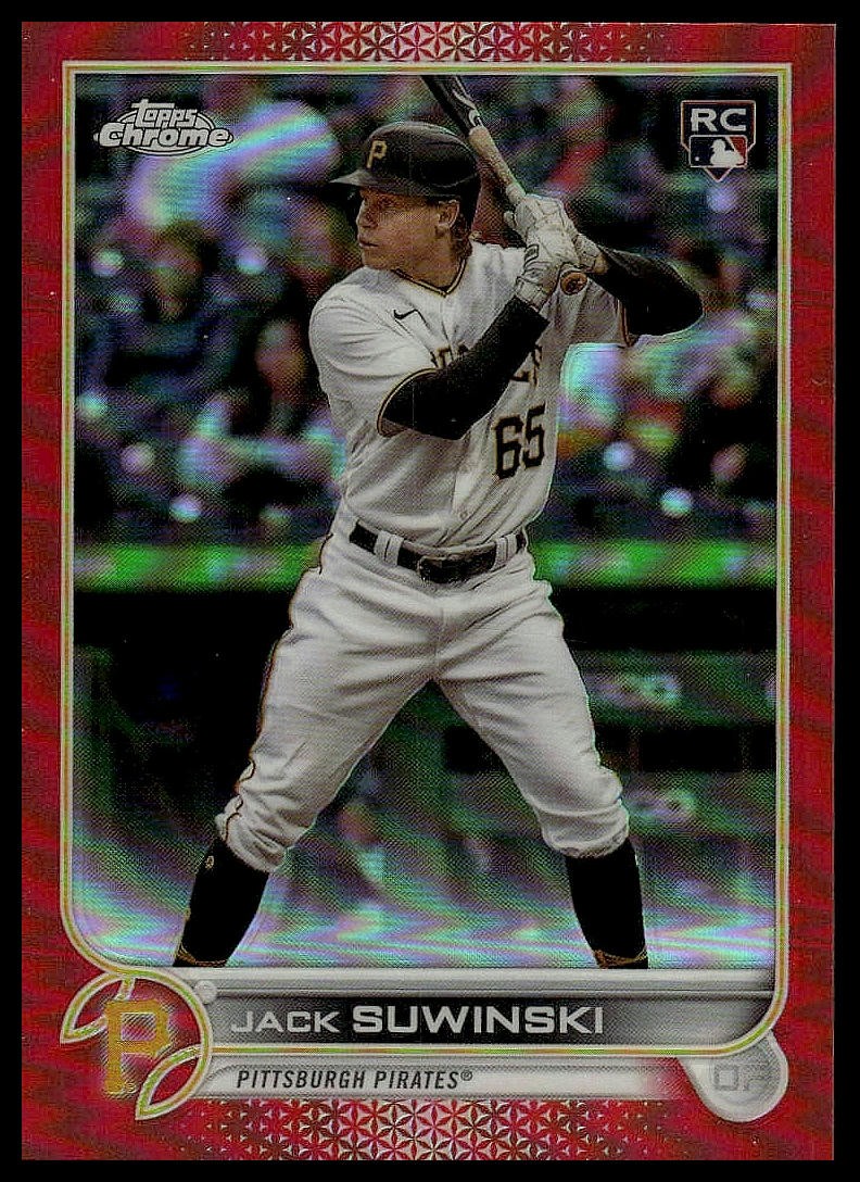 2022 Topps Chrome Update #USC180 Jack Suwinski Red Refractor #/25