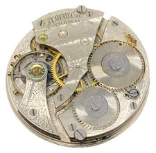 Waltham Pocket Watch Movement Size 16s Grade 610 OF 1908 Model 7j Parts F8876